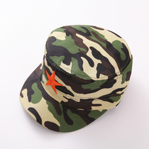 National Day military training uniforms primary school students take pictures of childrens army hat teacher belt tie expansion training camouflage hat