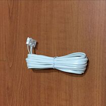 Telephone line 5 meters with double crystal head fax machine cordless telephone landline fixed telephone cable finished line