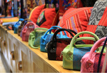 Guangxi characteristics Zhuangjin double zipper small bag Hand bag bag shoulder bag ethnic style handicrafts
