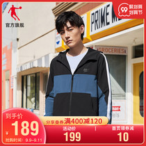 Jordan sports coat men 2021 autumn new men hooded sports windbreaker long sleeve casual sportswear men