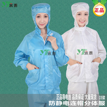 Anti-static hooded dust-free suit Zipper split suit Jacket Work suit suit Dust-proof suit Protective suit