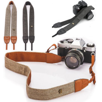 Single anti-camera copper buckle braces art retro hanging neck camera shoulder strap reduced anti-slip