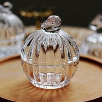 Glass City Nordic high white crystal lead-free Glass jewelry box jewelry box chocolate box storage box