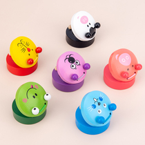 Wooden animal soundboard percussion instrument children cartoon beating Board music educational toy baby baby early education