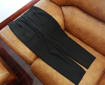 40mm heavy silk suit pants womens straight tube small feet spring and autumn slim work career wear nine-point trousers