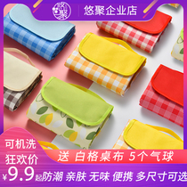 Net red ins Wind outdoor Oxford cloth picnic mat thick waterproof moisture-proof pad portable camping beach tent pad