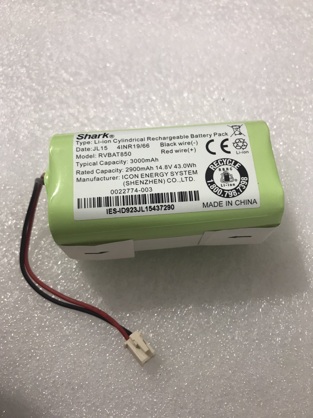 揭开全新原装SHARK RVBAT850 JL15鲨客扫地机机器人电池的神秘面纱_扫地机器人_淘宝数码网 SHARK RVBAT850 JL15 対応、掃除ロボット用充電式バッテリー