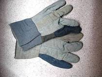 Thermal insulation gloves thick denim gloves iron gloves high temperature furnace open gloves