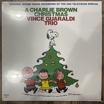 Spot Charlie Brown Christmas VINCE GUARALDI TRIO blue snowflake vinyl record LP