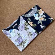 Foreign Trade Export Japan Original Single Single Cotton Cotton Knitted Super Soft Japanese Plain Elegant 7-point Sleeve Top