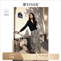 YINER Soundtrack Special Cabinet Womens Clothing 2022 Spring New Nail Beads Skew Neck Small V Collar Knit Cardioletto