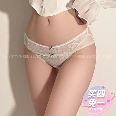taobao agent Thin sexy lace underwear, trousers, floral print, hip-accented