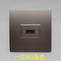 Dark gray type 86 VGA panel mother to mother direct computer monitor projector video Multimedia