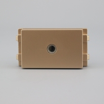 Champagne 128 type earphone welding-free wiring socket module Champagne Gold 3 5mm single hole earphone audio socket