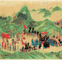 Qing Anonymous Jinghai Quantuo 2 full ultra-high-definition electronic picture decoration inkjet identification copy Chinese painting material