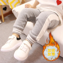 Childrens pants boy girl spring autumn casual sports pants cotton elastic outside wearing child clothing 2021 pure cotton male baby autumn clothing