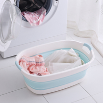 Laundry basin folding basin Household king-size laundry washbasin Plastic large basin oversized increase deepen thicken