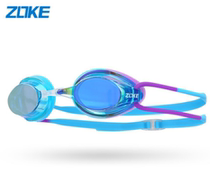ZOKE Zhouke childrens flat swimming goggles do not take the head anti-ultraviolet boys and girls swimming goggles anti-fog waterproof middle-aged children