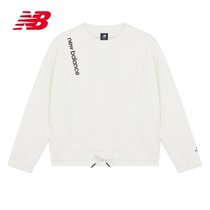 New Balance NB Official draw rope downswing womens round collar sports necropolis hooded sweatshirt AWT14371