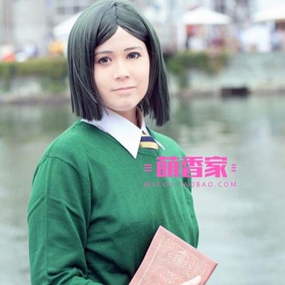 taobao agent Mengxiang home fate zero Weber Wilweet COS wig 45CM Spirited Away Chihiro White Dragon dark green