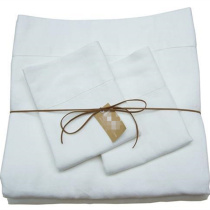 French imported organic pure linen bedding sheets Fitted sheet pillowcase Three-piece set Antibacterial anti-mite soft cool feeling