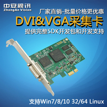 Zhongan HD200D HD acquisition card VGA DVI HDMI video capture card game recording and broadcasting medical conference
