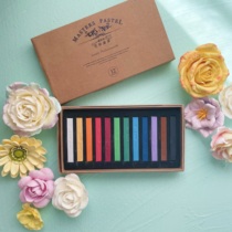 Thefrigg hand made Marley color chalk 12 color pastel stick hair stick pink brush sketch color pink stick multi color