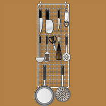 Japans hot-selling housewife big love province space storage new combination creative kitchen DIY cube mesh finishing hanger