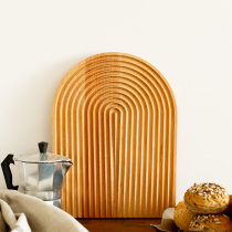 Miao home Japanese wood chopping board beech wood creative cutting board home fruit cake tray sushi breadboard