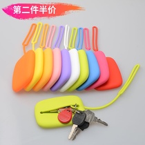  Square silicone key bag Japanese and Korean candy color key storage bag creative bus card bag ID card holder