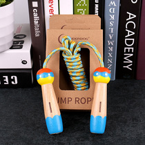 2 5 m wooden skipping rope childrens toys for primary school students physical examination for junior boys and girls skipping kindergarten