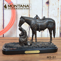 American MONTANA imported Western cowboy stone ornaments for love
