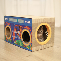 Cat Head Ni Tinklylife Radio Decorative Painting Big Artist Series Corrugated Cat Grab Cat Nest