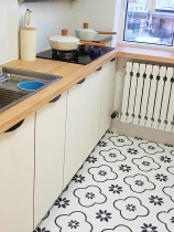 Nordic Matt Kitchen Cabinet Sticker Self-Adhesive Closet Door Trim Moisture-proof cupboard door Renovated Sticker waterproof and greaseproof