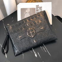 Ghost Scalp Quality Hand Grab Bag Fashion Rivet Wrist Bag Han Version Street Hand Bag Young Men And Women Single Shoulder Bag