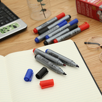  High-end marker color oily does not fade Rough stroke focus Black red blue large head pen waterproof does not fade