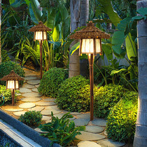 Ground plug-in outdoor floor landscape lights garden lights connected to electricity waterproof street lights garden lights antique Japanese Lawn Manor