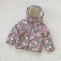 Original single-tailed goods 3-14-year-old child male and female winter warm cotton jacket jacket blouse with cap student windproof vanguard