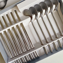 Household stainless steel spoon chopsticks set 12-piece set