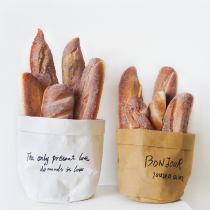 Simulation bread display toy food model storage bag set bakery shop window decoration shooting props