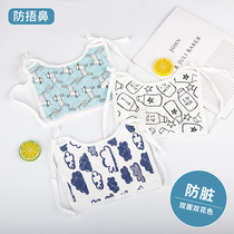 Baby bib spring and summer cotton square tie shoulder lace saliva towel newborn children bib baby anti-dirty rice pocket