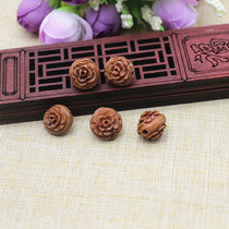 Peach carving male and female baby childrens diy pendant jewelry accessories brain Dragon peach double-sided rich flower
