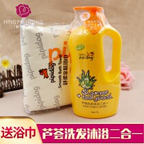 Pippi dog wash 2 in 1 1L baby children shampoo shower gel family set aloe wash 2 in 1