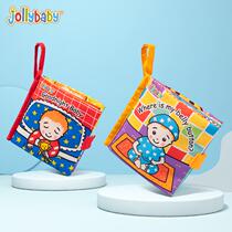 jollybaby hide-and-seek cloth book early education baby cant tear but can bite baby 6 months cognitive educational toys