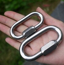 Meilong lock 316 stainless steel oval fast buckle mountaineering buckle link safety buckle outdoor products