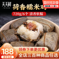 Glutinous rice chicken Cantonese dim sum Lotus fragrant glutinous rice chicken Pearl glutinous rice chicken Hong Kong style refreshments convenient 720g 6