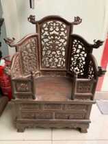 Ming and Qing Dynasties old furniture Thrift antique collection Antique wood collection Hainan Huanghuali carved Dragon Buddha table Buddha seat