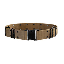 Mens black tactical armed belt Security training belt Outdoor training belt Military fan nylon inner and outer woven S-belt
