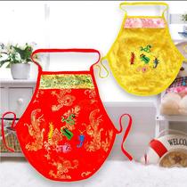 Summer new bellyband baby dragon boat festival red yellow satin embroidery five poison bellyband cotton lining warm belly protection
