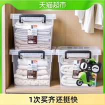 Juvenilong three thick transparent plastic Klees storage box extra-large clothes toy finishing storage box